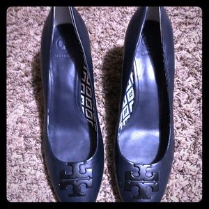 Navy Tory Burch Wedges size 9.5